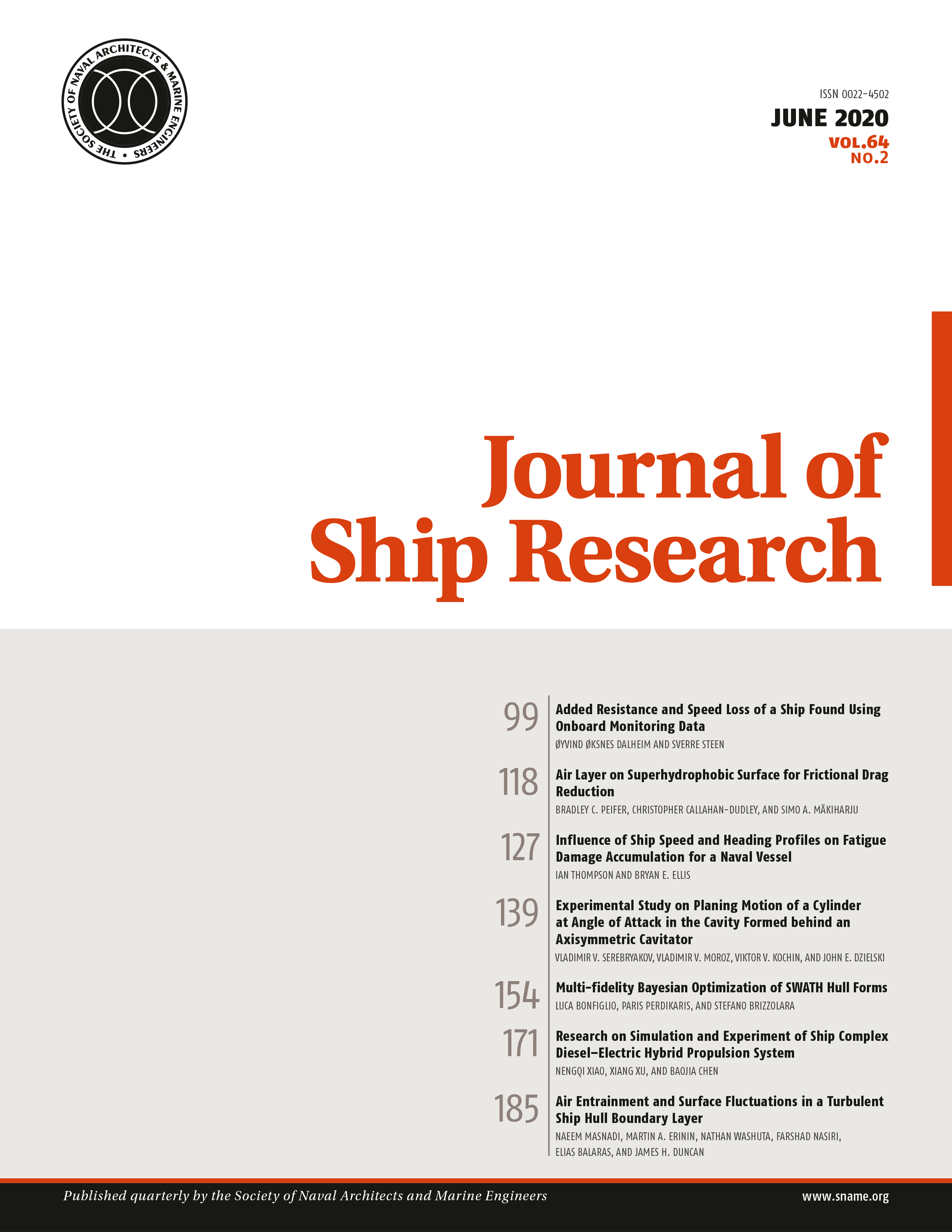 Journal of Ship Research, 2019 Online